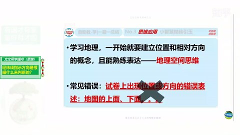 阅读号03地理知识03：纬线和经线指示的方向