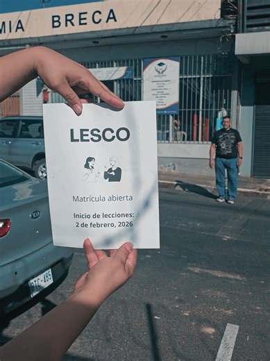 Matrícula abierta para el curso de Lesco Inicio de lecciones: 2 de febrero Más información al 8645-7035 / 2551-8880 Éxitos y bendiciones 🙌🏼 #academiabreca #lesco #educacion #costarica #curso