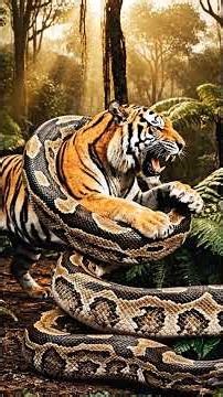 Python vs Tiger | Real Jungle Fight Caught in the Wild 🐍🐅