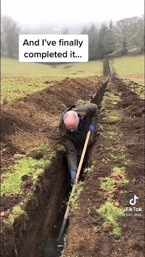 Digging This Long Deep Trench with my trusty shovel