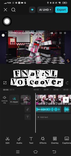 #CapCut Fnaf:SL Minecraft voiceover #fnafminecraft #Voiceover #Viral #Fypp