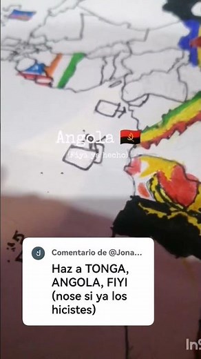 Completando el mapa con los países que me digan #Geografia #Dibujos