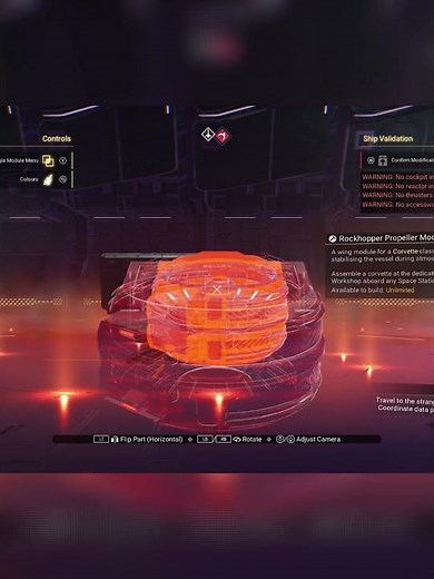 How to Horizontally Offset Corvette Modules in No Mans Sky