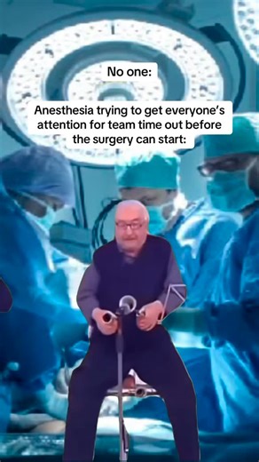 Memes from Medical School on Instagram: "The scrub tech just vibing in the back 🕺 💃 #anesthesia #scrubtech #surgeon #operatingroom #anesthesiology"