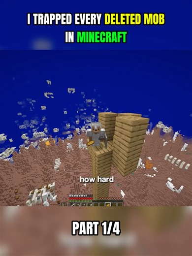 Part 1 - I Trapped Every Deleted Mob In Minecraft #Divvy #Minecraft #fyp #viral