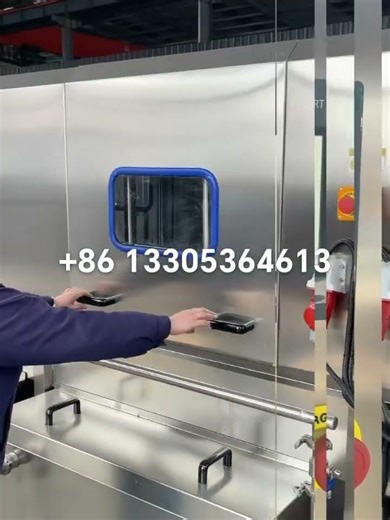 Plastic crate washer /how it works #food #machine
