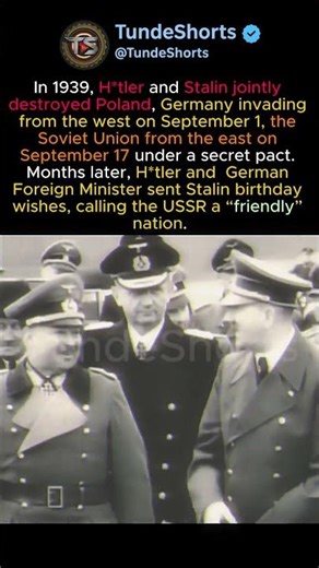 Hitler and Stalin Divided Europe in Secret#ww2