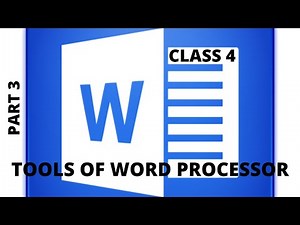 LESSON 3 TOOLS OF WORD PROCESSOR ( Class 4 Computers) ICSE Syllabus(PART 3)