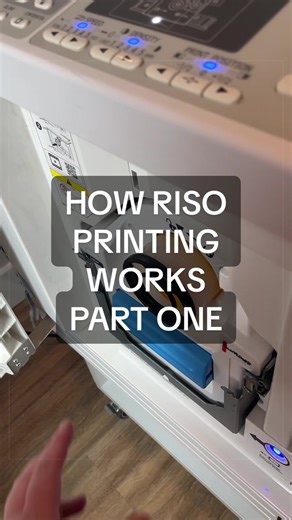 how riso printing works: part one! #riso #risograph #risography #printshop #artstudio