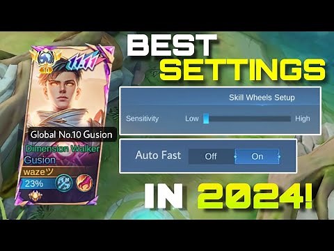 GUSION BEST SETTINGS IN 2024! (settings reveal)