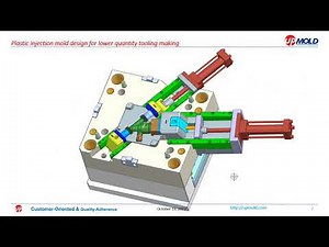Plastic injection mold design for lower quantity tooling making from upmold.com