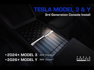 Tesla Model 3 & Y - GEN3 Center Console Wrap Install - '24+"Highland" & '26 "Juniper"