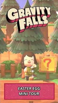 Gravity Falls Animal Crossing Island Easter Eggs Mini Tour! #animalcrossing #gravityfalls