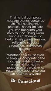 Ancient Thai healing meets modern self-care 🧖‍♀️🌿 This hands-on ritual is more than soothing—it’s restorative. #thaitherapy #herbalhealing #holisticwellness #restorativehealth #naturalrelief | Live Conscious
