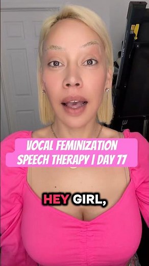 Vocal feminization speech therapy | Day 77 #transgender #lgbt