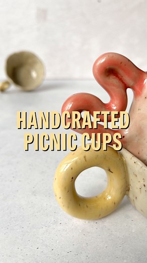 BOTZ Flüssigglasuren on Instagram: "Hello ☀️ it was so much fun to create these lovely picnic cups. Elena and Thea glazed these cups with 9307 Pearl Pink, 9318 Calcite Yellow, 9317 Raw Diamond and 9316 Morganite. Firing temperature was 1250 degrees. All BOTZ PRO glazes are perfect for tableware. Have fun trying out! Hallo ☀️ es hat so viel Spaß gemacht, diese coolen Tassen zu gestalten. Elena und Thea haben die Tassen mit diesen Glasuren glasiert: 9307 Perlrosa, 9318 Calcitgelb, 9317 Rohdiamant