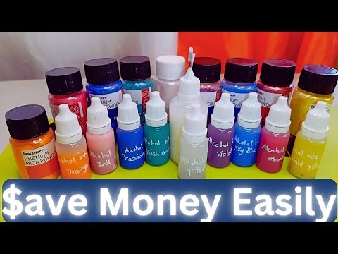 How to make alcohol inks at home for your Resin projects: Easy DIY Alcohol Inks #alcoholink