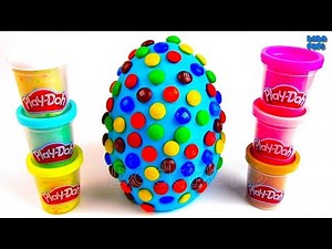 Giant Surprise Eggs|Huge Play Doh M&M's Surprise Eggs|Toys & Kinder Surprise|Minnie Mouse