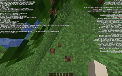 4060 Laptop java原版无优化模组表现（整活