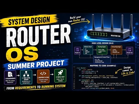 System Design to Code Build a Router OS from Scratch Summer Project 2026 internship project cse