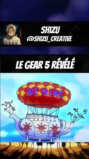 Le gear 5 est révélé au monde entier #anime #onepiece #gear5 #luffy #shorts