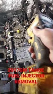 2018 GM TAHOE FUEL INJECTOR REMOVAL