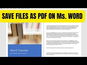 How to Save a Word Document as PDF - Easy Conversion Guide!