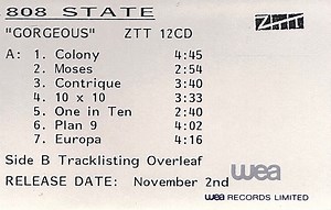 808 State - Gorgeous