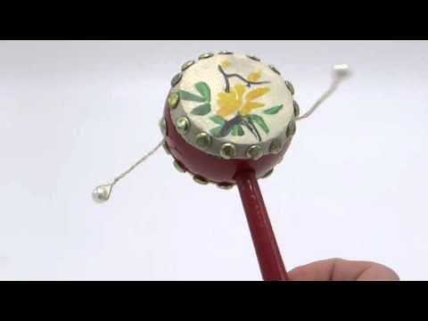 Spinning Asian Chinese Drum