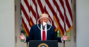 Trump Denies Making Fun of Biden for Wearing Mask