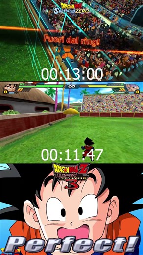 GOTEN BT3 VS SZ #perfect #dbz #pro #sparkingzero #budokaitenkaichi3 #mods #comparison