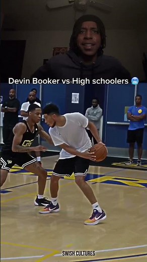 Devin Booker cooks high schoolers 🔥#basketball #devinbooker #anklebreakers #dunk #nba #nbaplayer