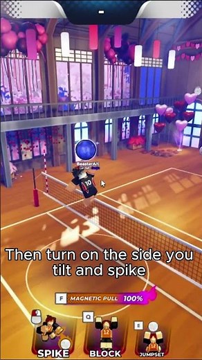 Partial tilt tutorial Volleyball legends #volleyballlegends #roblox #haikyuu