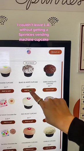 Sprinkles Cupcake Vending Machine at LAX