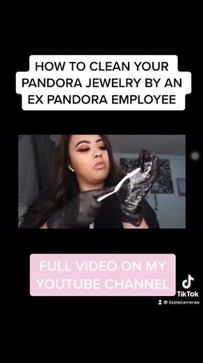 How to clean pandora jewelry at home ✨ #pandora #pandorajewelry #jewellery #jewelry