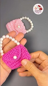 🧶CUTE CROCHET MINI BAGS Handmade with Love🩷 #crochet #crochetminibag #crochettutorial #handmade