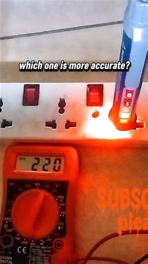 which one is more accurate? MULTIMETER VS NON-CONTACT VOLTAGE SENSOR#tools#multimeter