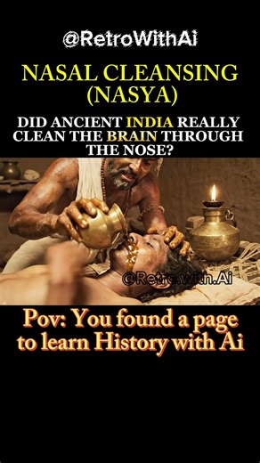 DID INDIA REALLY CLEAN THE BRAIN THROUGH THE NOSE? #ancientindia #indianhistory #clean #ai #shorts