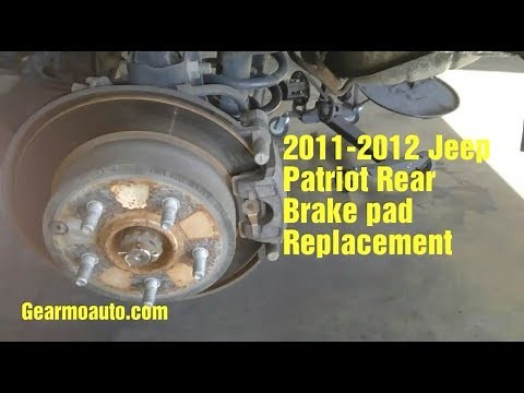 2011 to 2012 Jeep Patriot rear brake pad replacement