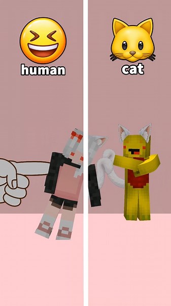 【Minecraft Animation】Maizen transforms into cats！？【Maizen Sisters Minecraft】#minecraft #animation...