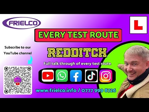 Driving Test Route Redditch, Worcestershire