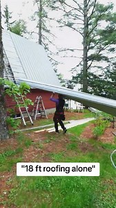 How to roof an 18-foot-long roof alone | Nice Designs