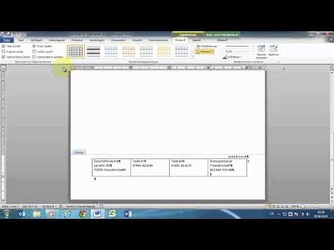Word 2010 geschäftliche & private DIN-Briefe 5008 Vorlage erstellen Teil 2 Erstellung der Fußzeile