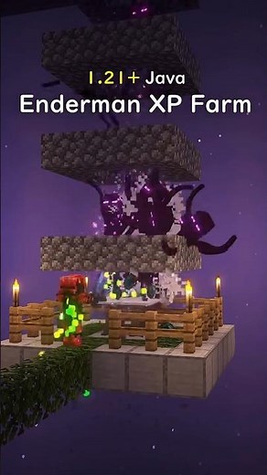 how to make an enderman exp farm in minecraft #minecraft #tutorial #viral