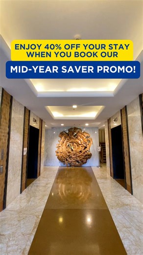 Experience comfort and savings with 40% off at Kabayan Hotel! Book na, Kabayan! #KabayanHotel #HotelPromo #Pasay #OFW | Kabayan Hotel
