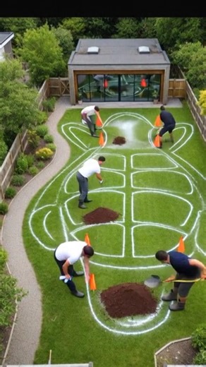 I Built a Giant Turtle Pond in My Backyard 🐢 (Satisfying Transformation!) | #viral #ytshorts #like |