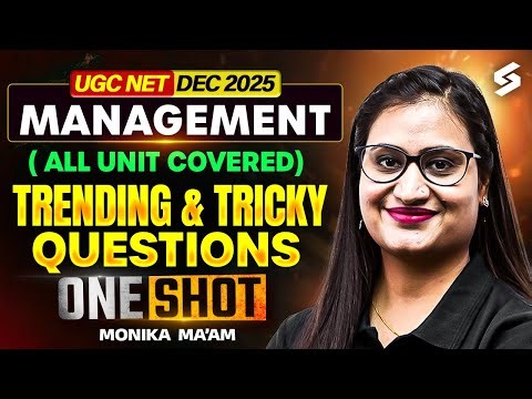 UGC NET Management Paper 2 | UGC NET Management All 10 Unit Questions By Monika Mam