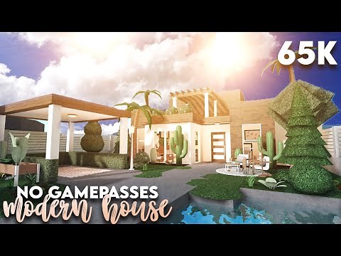 No Gamepasses Modern House | 65k | Roblox | Bloxburg speedbuild | mxsqru🐸