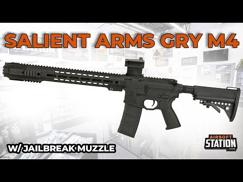 Salient Arms Int'l GRY M4 Airsoft Rifle w/ Jailbreak Muzzle