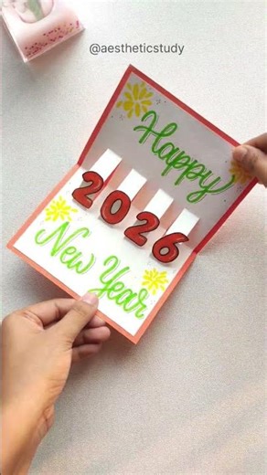 New year pop up card ideas ✨ #shorts #youtubeshorts #diy